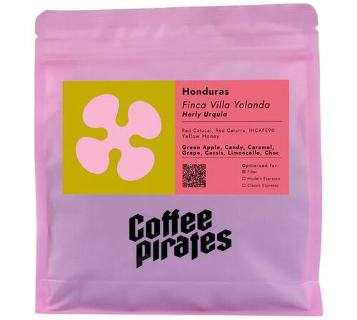 Coffee Pirates Organic Coffee Beans - Honduras Finca Villa Yolanda - 250g