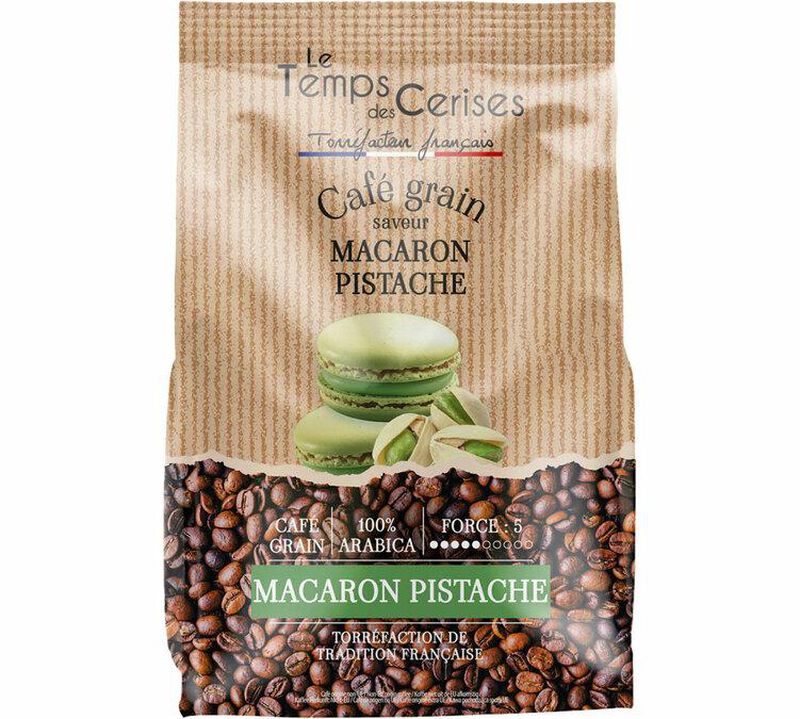 Le Temps des Cerises Coffee Beans Macaron Pistachio - 900g image number 0