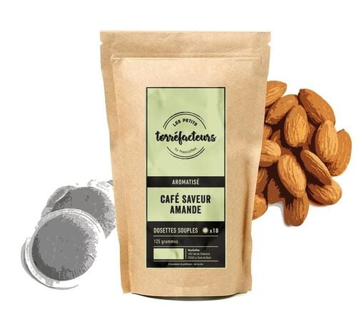 Flavoured Senseo Pods Almond Coffee Les Petits Torr&eacute;facteurs x 18