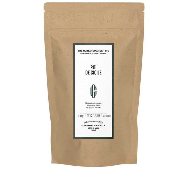 George Cannon - T&egrave; nero biologico Roi de Sicile 100 g image number 1
