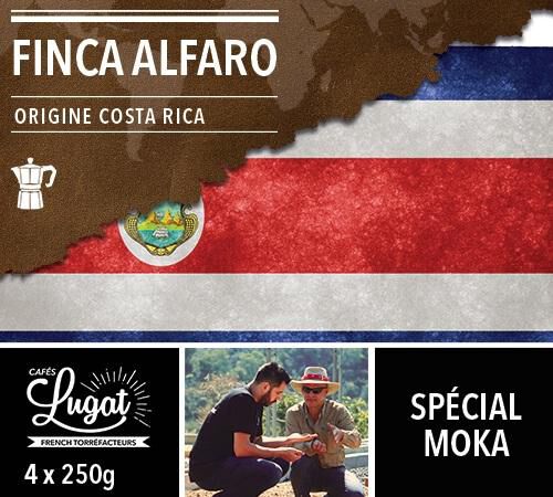 Ground coffee for moka pots: Costa Rica - Finca Alfaro - 4x250g - Caf&eacute;s Lugat