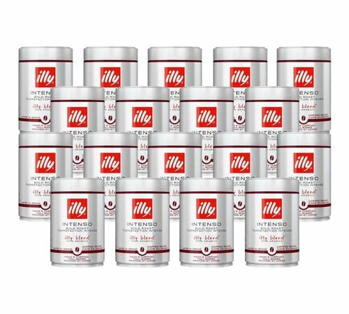 Illy Coffee Beans Espresso Intenso Dark roast - 18 x 250g tin