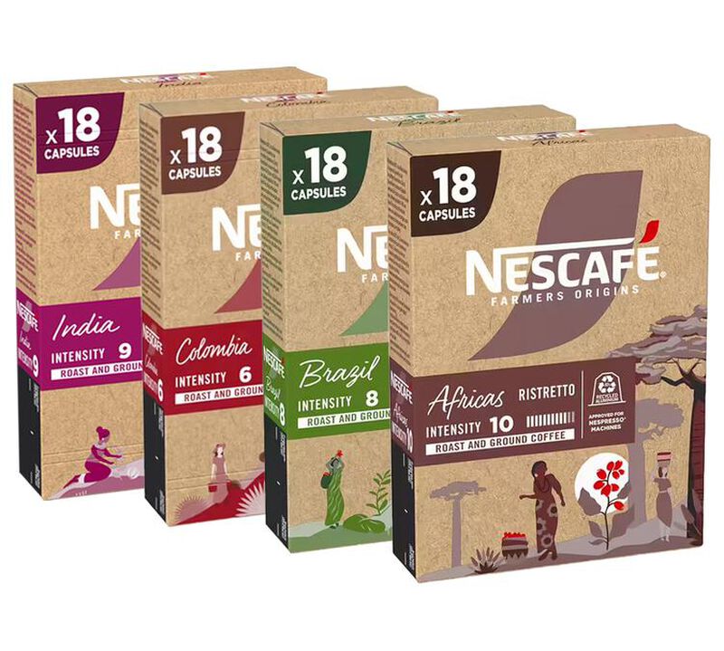 Nescafe Farmers Origins Discovery Pack Compatible With Nespresso* Original x 72 image number 0