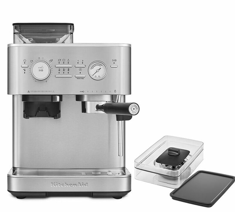 KitchenAid 5KES6551ESX Macchina semi automatica con macinacaff&egrave; Acciaio image number 0