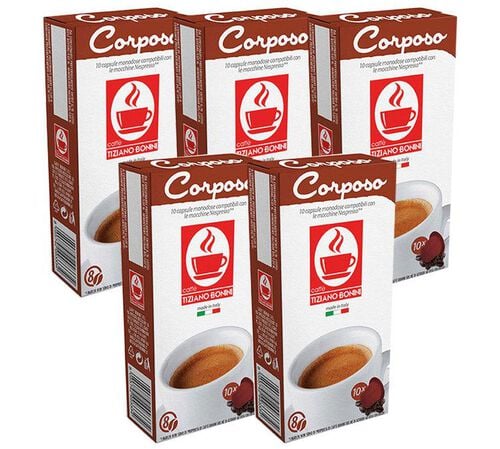 Caff&egrave; Bonini Corposo coffee capsules compatible with Nespresso&reg; x 50