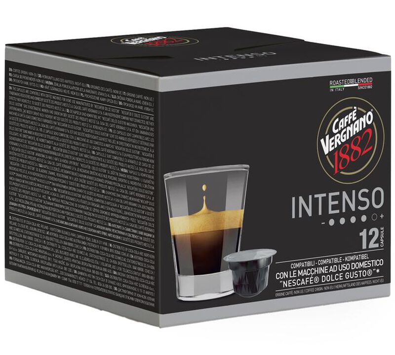 Caff&egrave; Vergnano - 12 capsule per Nescafe&reg; Dolce Gusto&reg; - Intenso image number 1