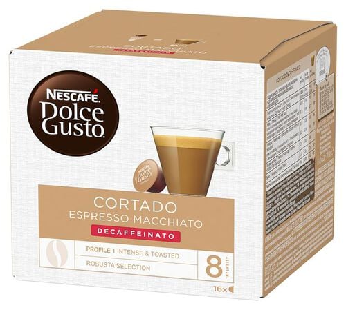 16 Cortado Decaffeinato Pods - NESCAFE* DOLCE GUSTO*