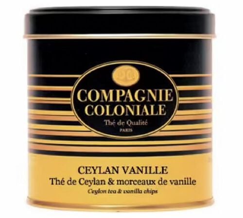 Ceylon Vanille Black Tea - 150g loose leaf tea in tin - Compagnie Coloniale