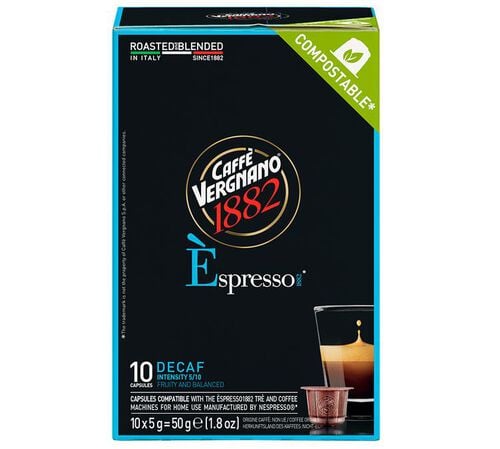 10 Nespresso* Original Compatible Capsules Espresso Deca &ndash; CAFFE VERGNANO