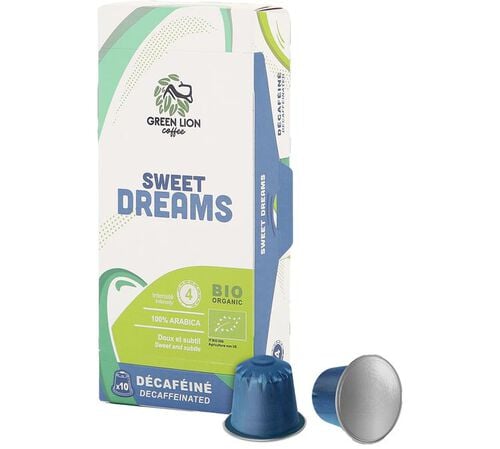 10 Nespresso* Original Compatible Capsules Sweet Blend Decaf Organic Decaf &ndash; GREEN LION COFFEE