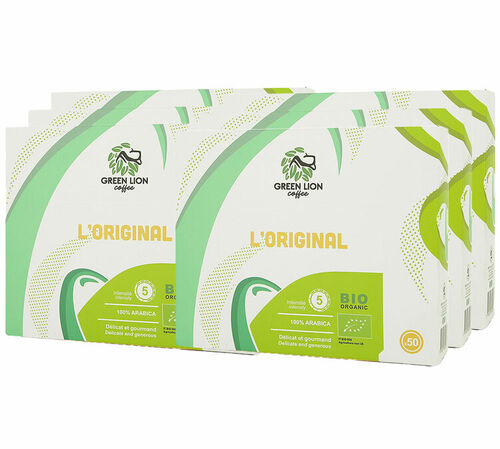 300 Nespresso* Pro Compatible Capsules L&rsquo;Original Organic + 100 free Capsules &ndash; GREEN LION COFFEE