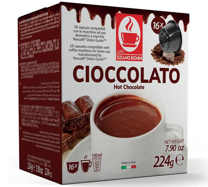 Caff&egrave; Bonini Hot Chocolate Dolce Gusto pods Cioccolato Value Pack x 80 image number 1