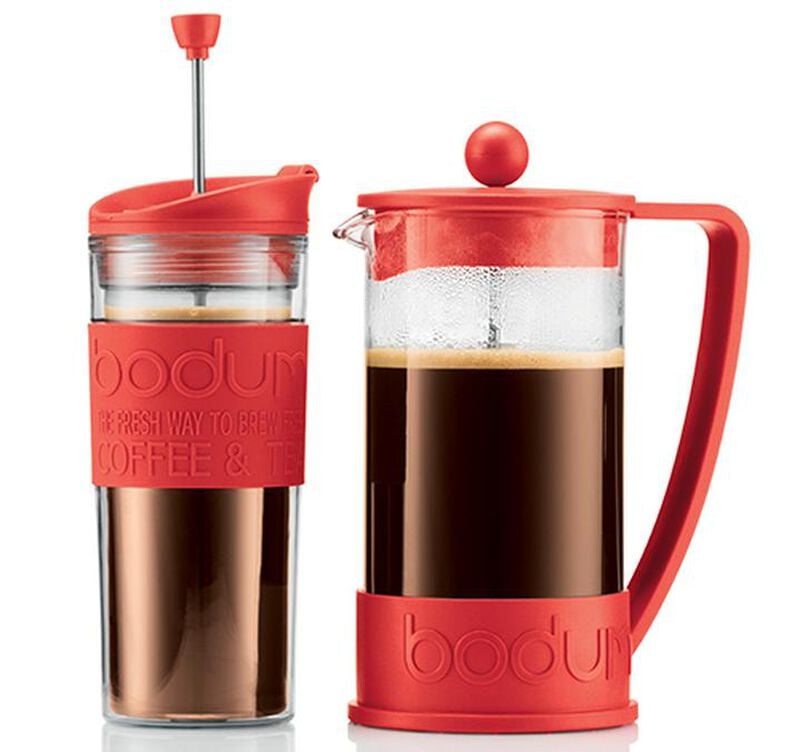 Bodum Brazil French Press in Red - 1L image number 3
