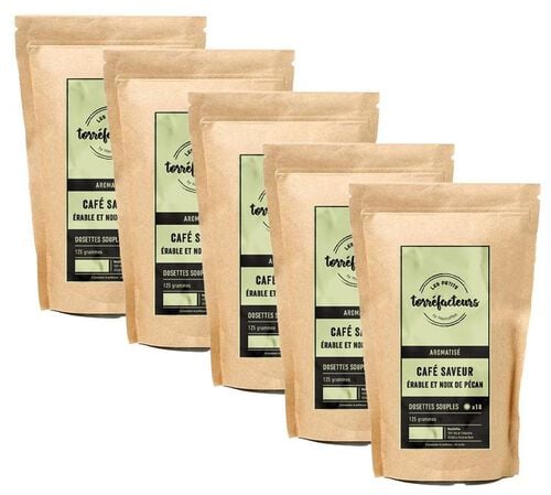 Flavoured Senseo Pods Maple and Walnut Coffee Les Petits Torr&eacute;facteurs Value Pack x 90