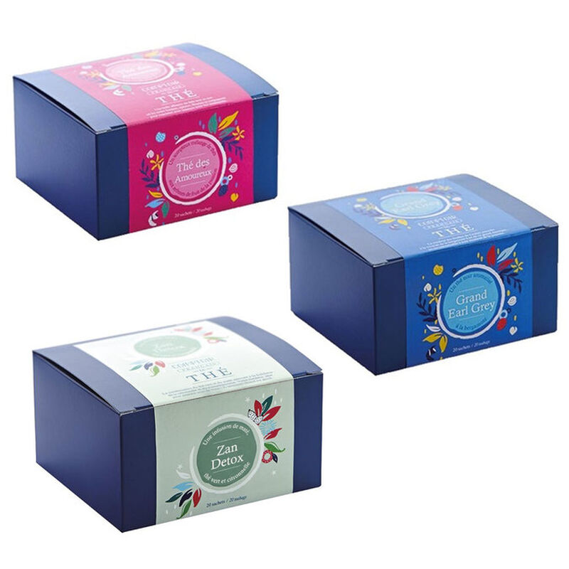 Comptoir Fran&ccedil;ais du th&eacute; Discovery pack of 3 teas - 60 tea sachets image number 0