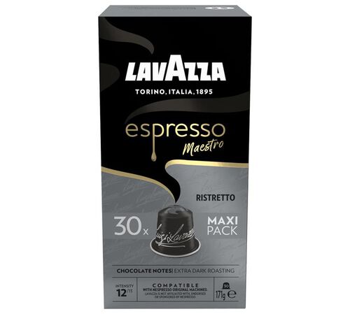 30 Nespresso* Original Compatible Capsules Ristretto &ndash; LAVAZZA