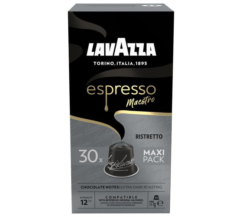 30 Nespresso* Original Compatible Capsules Ristretto &ndash; LAVAZZA image number 0