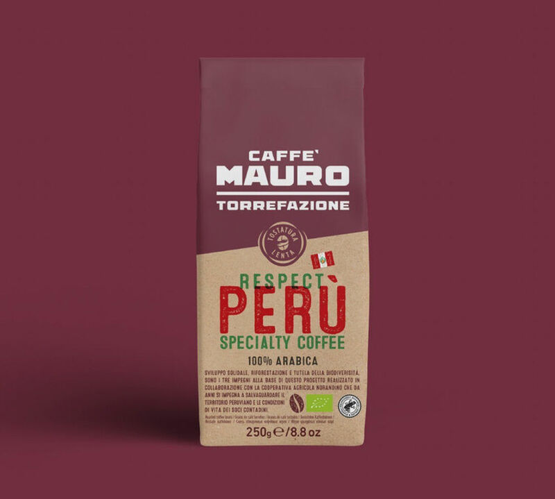 Caff&egrave; Mauro Organic Coffee Beans Respect Per&ugrave; - 250g image number 1