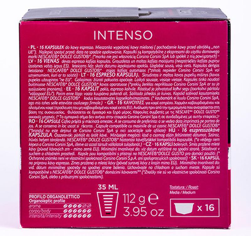 16 capsule compatibili Nescafe* Dolce Gusto* Gran Riserva Intenso &ndash; Corsini image number 3