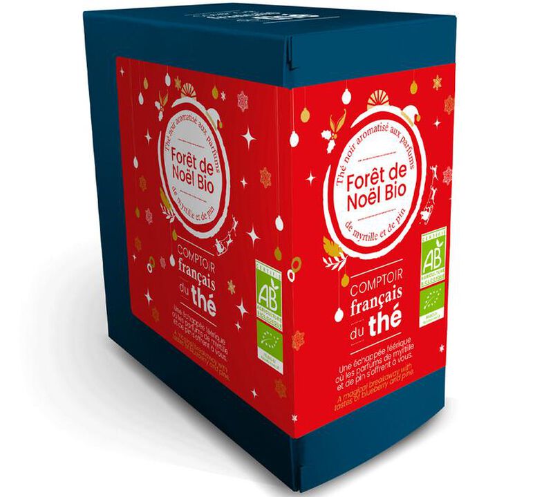 Comptoir Fran&ccedil;ais du Th&eacute; Organic Christmas Tea For&ecirc;t de No&euml;l - 20 tea bags image number 0