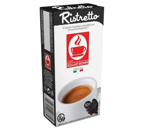 10 Nespresso* Original Compatible Capsules Ristretto &ndash; BONINI