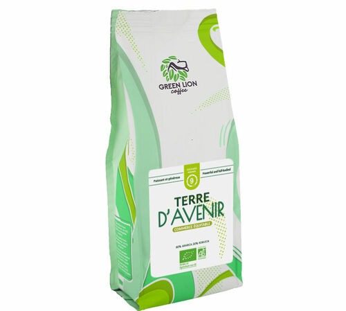 Green Lion Coffee - Caff&egrave; in grani Bio Terre d'avenir 1 kg