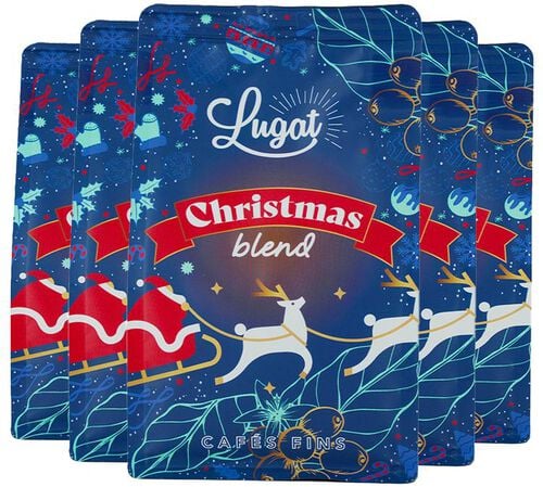 200 g - Caf&eacute; en grain - Christmas Blend (&eacute;dition limit&eacute;e) - LUGAT