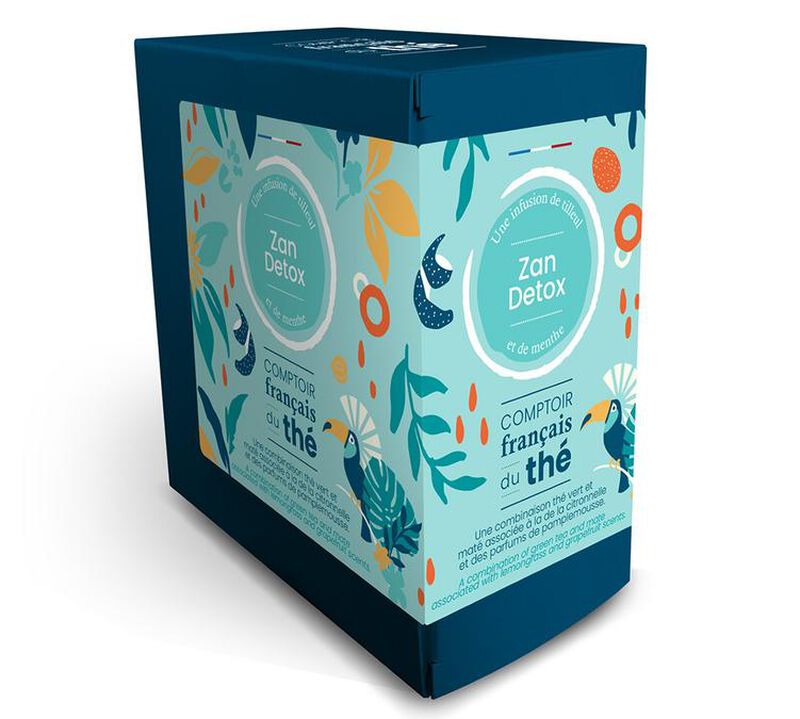 Zen Detox Green Tea - 20 chiffon tea bags - Comptoir Fran&ccedil;ais du Th&eacute; image number 0