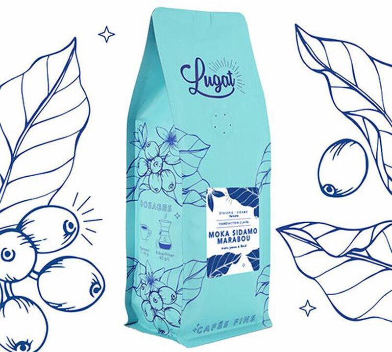 Lugat - Caff&egrave; in grani uso professionale - Moka Sidamo Marabou | Etiopia - 5 kg image number 1