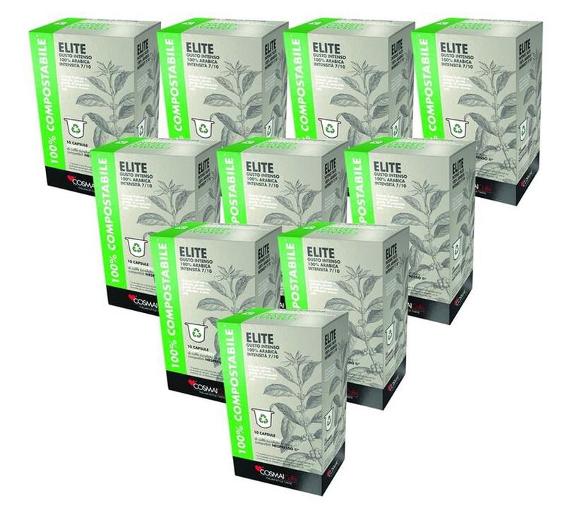 100 Nespresso* Original Compatible Capsules Elite &ndash; COSMAI CAFFE image number 0