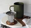 Teiera in gres 47,5 cl Khaki con coperchio in acacia - OGO Living image number 2