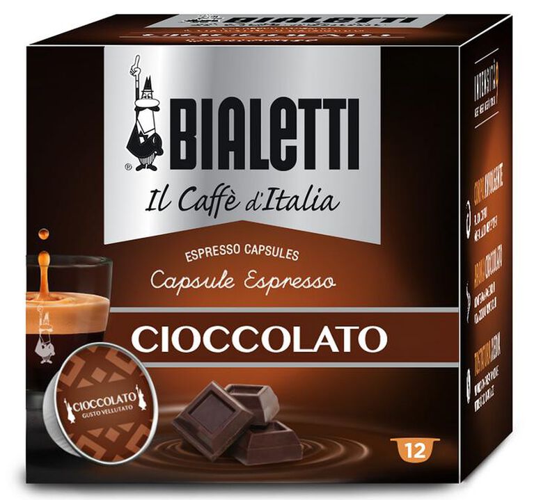 Bialetti Mokespresso Capsules Cioccolato x 12 coffee pods image number 0