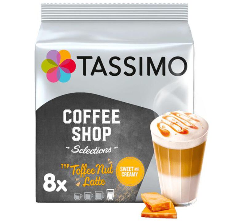 Tassimo pods Coffee Shop Toffee Nut Latte x 8 T-Discs image number 2