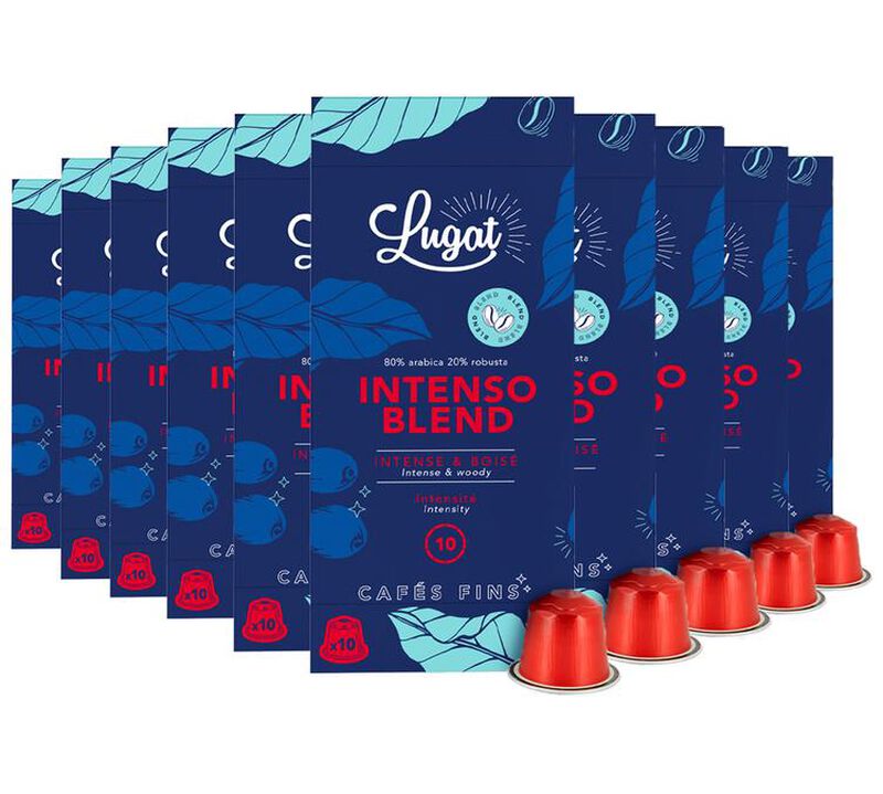 100 capsule compatibili Nespresso* Original Intenso Blend&ndash; Lugat image number 0