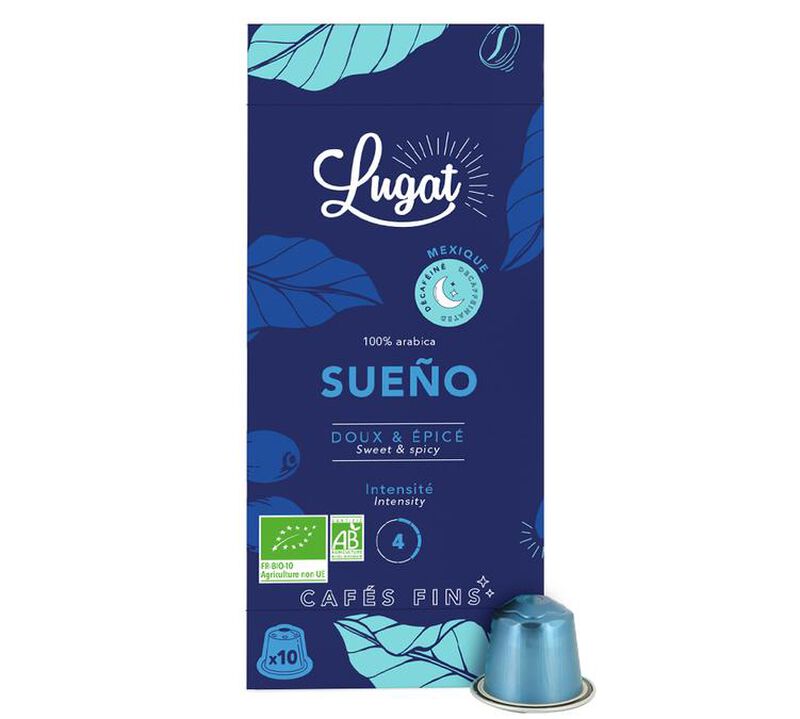 10 capsule compatibili Nespresso* Original Deca bio Sueno Decaf' - Lugat image number 0