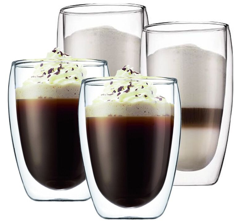 Bodum Set of Pavina Double Wall Glasses - 2x 35cl and 2x 45cl image number 0