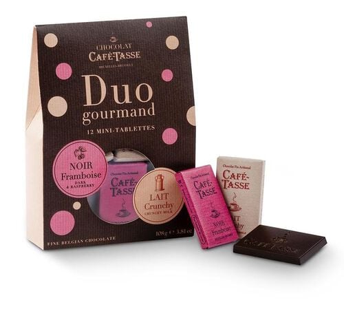 Caf&eacute; Tasse - Bag of 12 mini dark raspberry, and crunchy milk bars