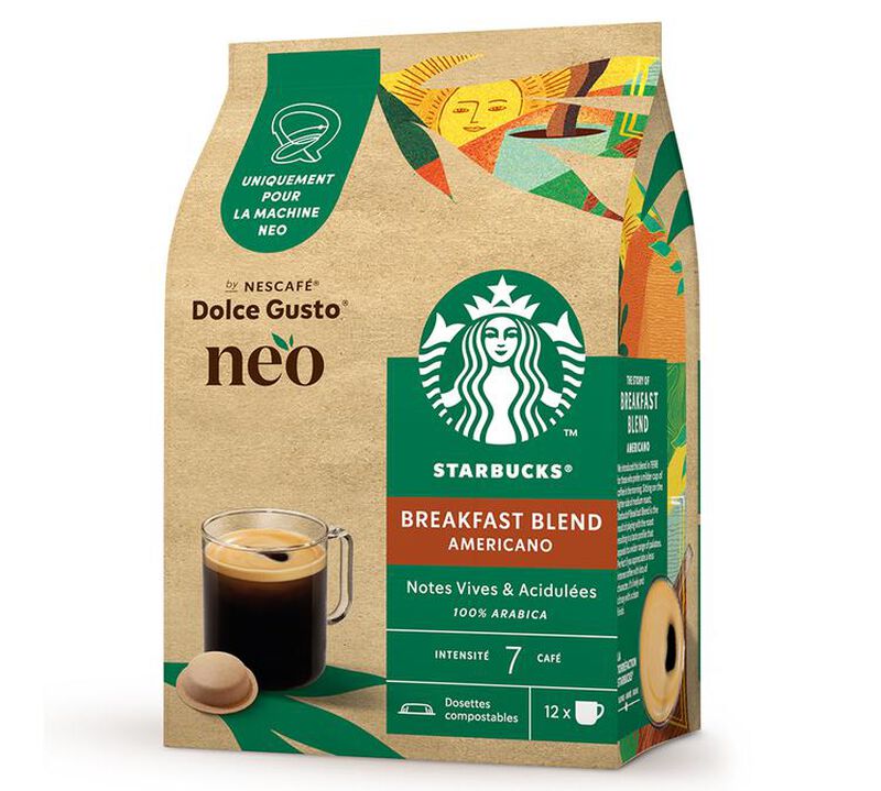 NEO Nescafe&reg; Dolce Gusto&reg; pods Starbucks Breakfast Blend Americano x 12 image number 0