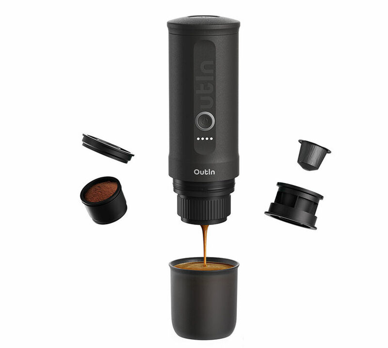 OutIn Nano Portable Espresso Machine - Space Grey image number 1