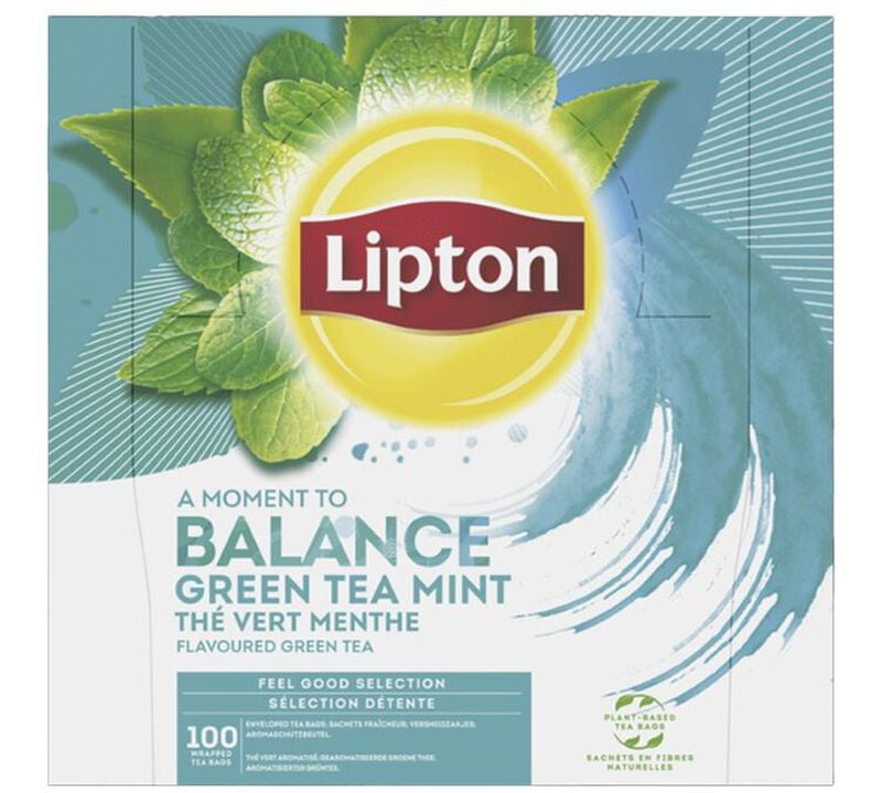 Lipton Mint Green Tea Feel Good Selection - 100 tea bags image number 0