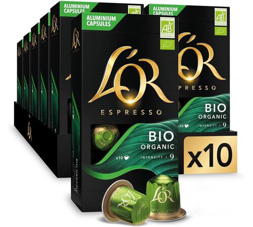 L'Or Espresso Nespresso&reg; Compatible Pods Organic Value Pack x 100