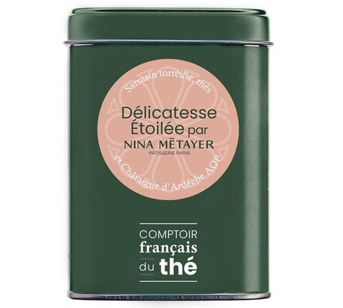 Comptoir Fran&ccedil;ais du Th&eacute; D&eacute;licatesse Etoil&eacute;e Black Tea box by Nina Metayer - loose tea - 90g