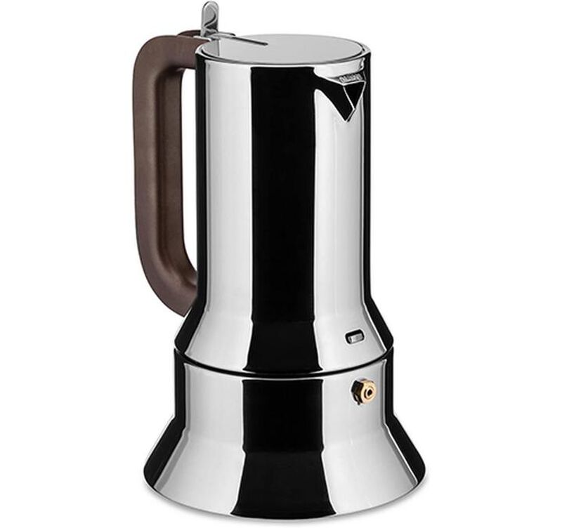 Alessi 9090 6-cup moka pot for induction hobs, designed by Richard Sapper + Caf&eacute; Lugat image number 3