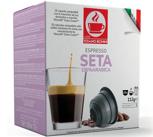 16 Nescaf&eacute;* Dolce Gusto* Compatible Pods Espresso Seta &ndash; CAFFE BONINI