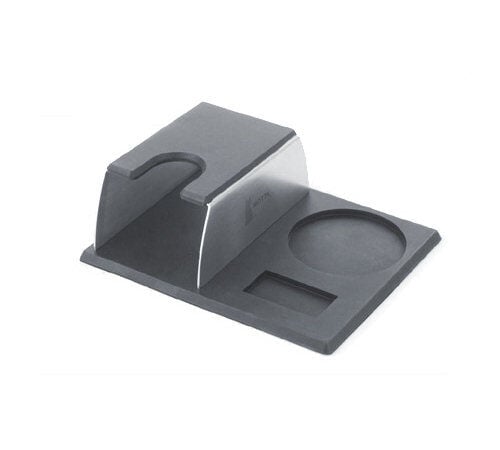 Tamping station 18/10 grade steel with mat - Motta