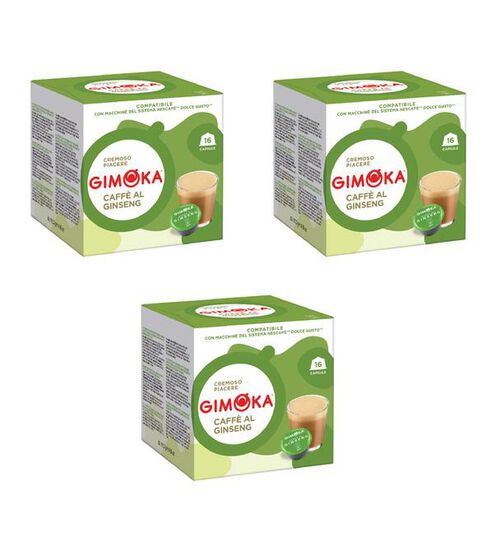 48 capsule compatibili Nescafe* Dolce Gusto* Espresso al Ginseng &ndash; Gimoka