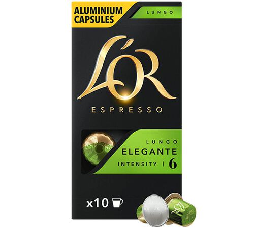 10 capsule compatibili Nespresso* Original Lungo Elegante &ndash; L'Or Espresso