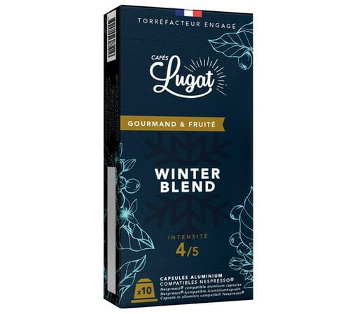 Caf&eacute;s Lugat Winter Blend 2023 Nespresso&reg; Compatible Pods x 10