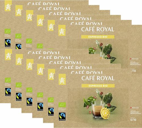 600 Nespresso* Pro Capsules Espresso Organic &ndash; CAFE ROYAL