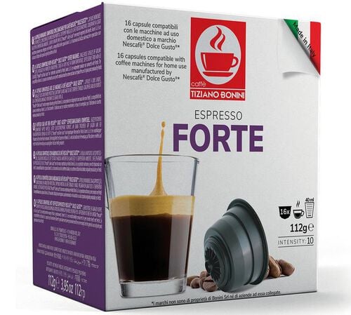 16 Nescaf&eacute;* Dolce Gusto* Compatible Pods Espresso Forte &ndash; CAFFE BONINI